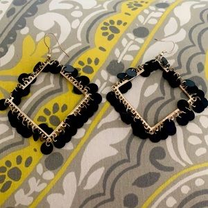 Diamond shaped earrings